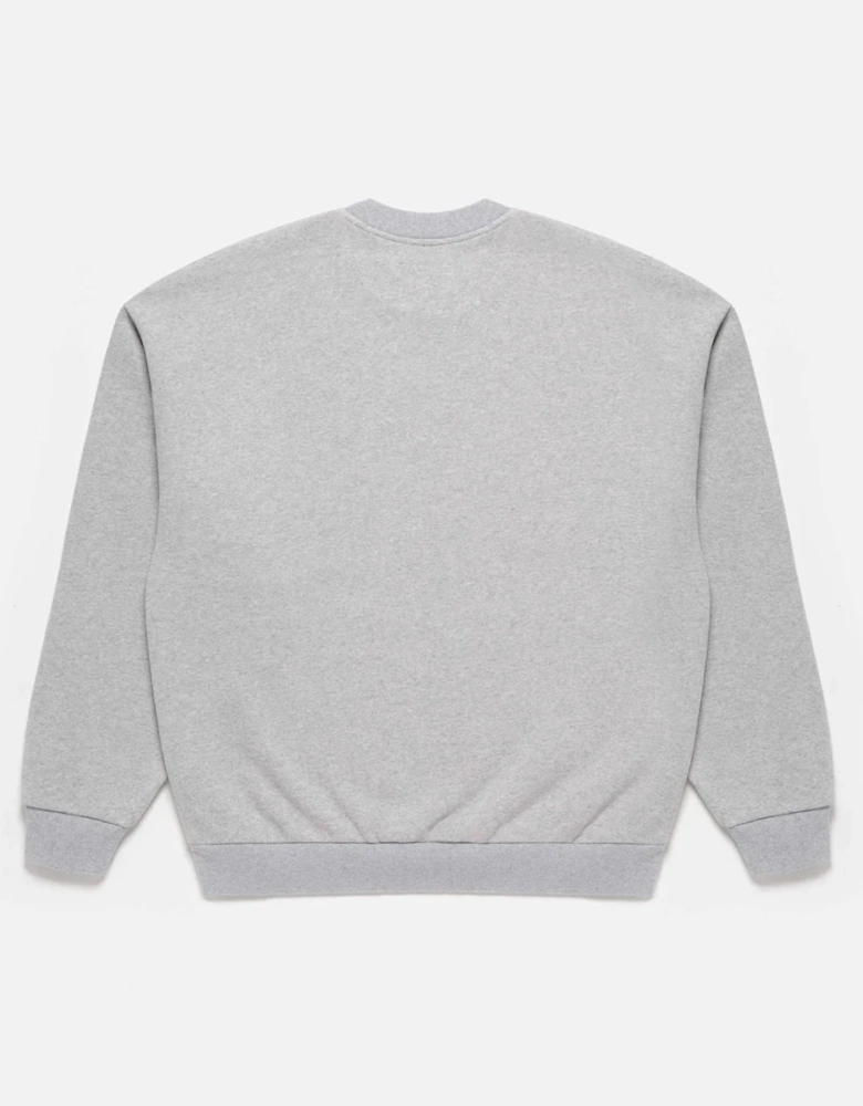 Oversized Linear Crewneck Sweatshirt