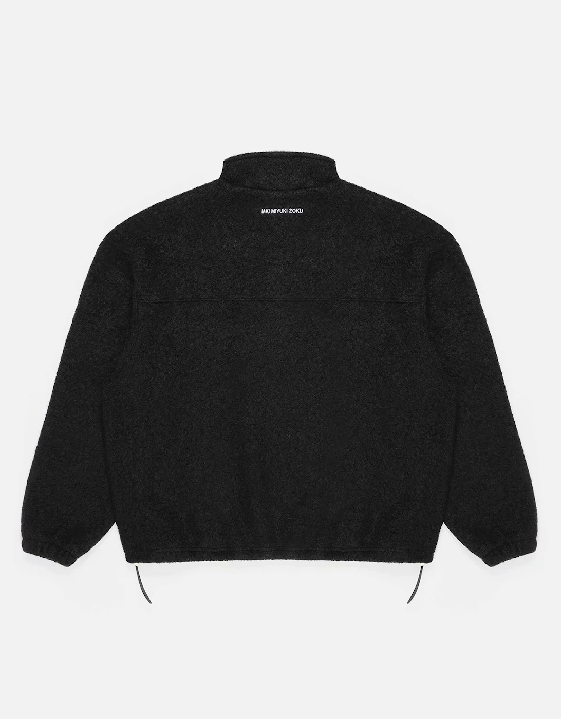 Oversized Fit Boucle Quarter Zip Sweatshirt