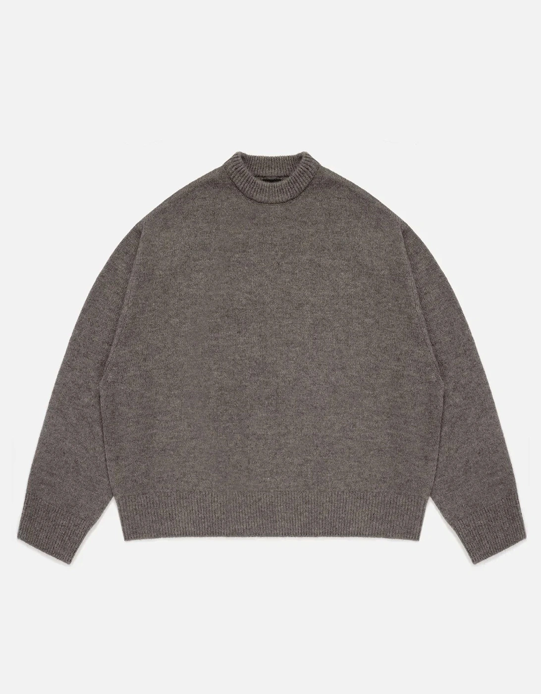 Oversized Fit Mohair Blend Knit Crew Jumper