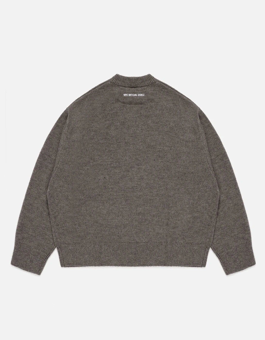 Oversized Fit Mohair Blend Knit Crew Jumper