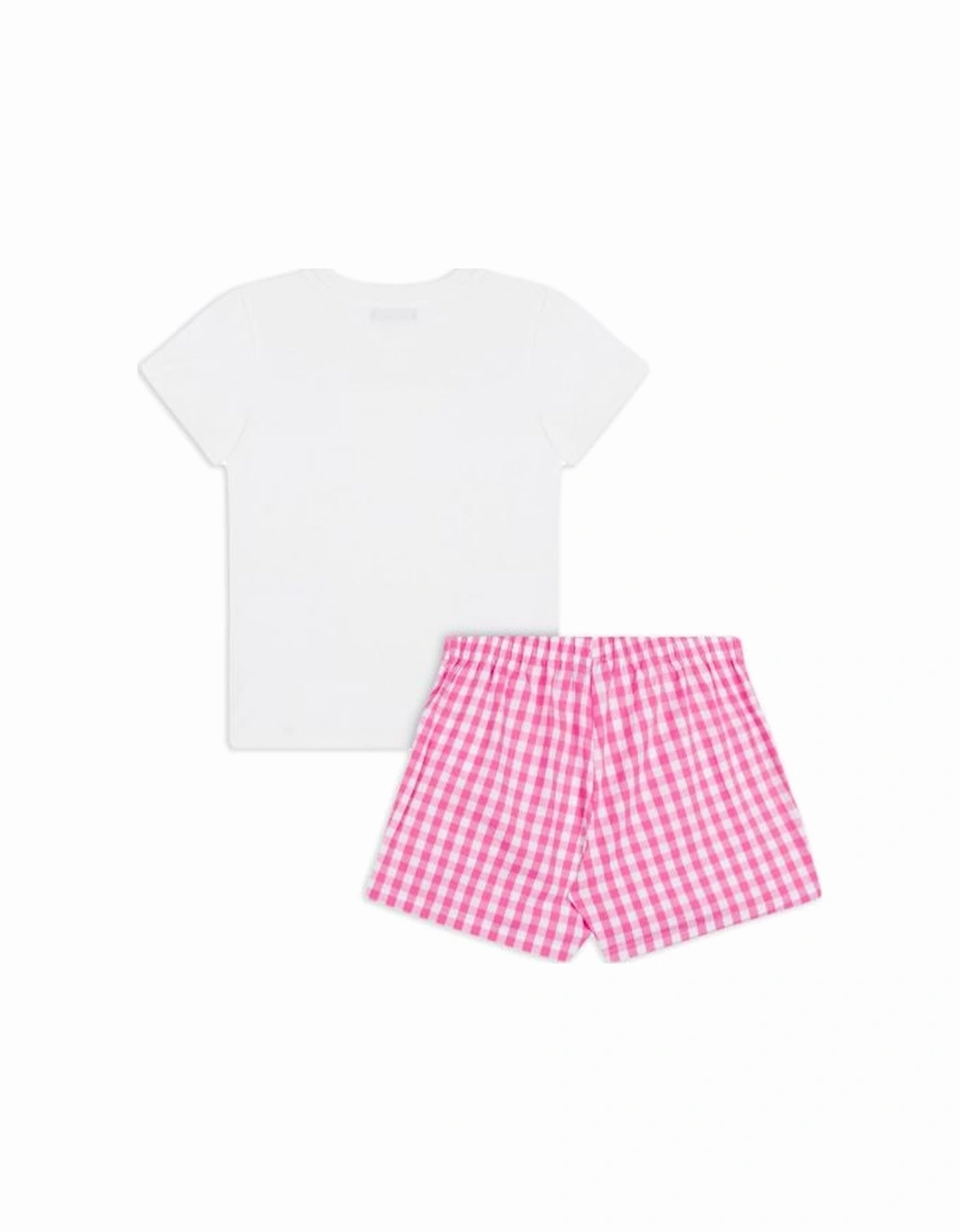 PINK/WHITE SHORTS SET HDG01C