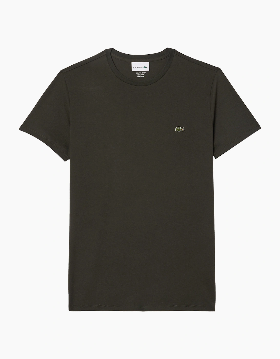 Lacoste Men's Black Th6709 Pima Cotton T-Shirt  44 XX-Large