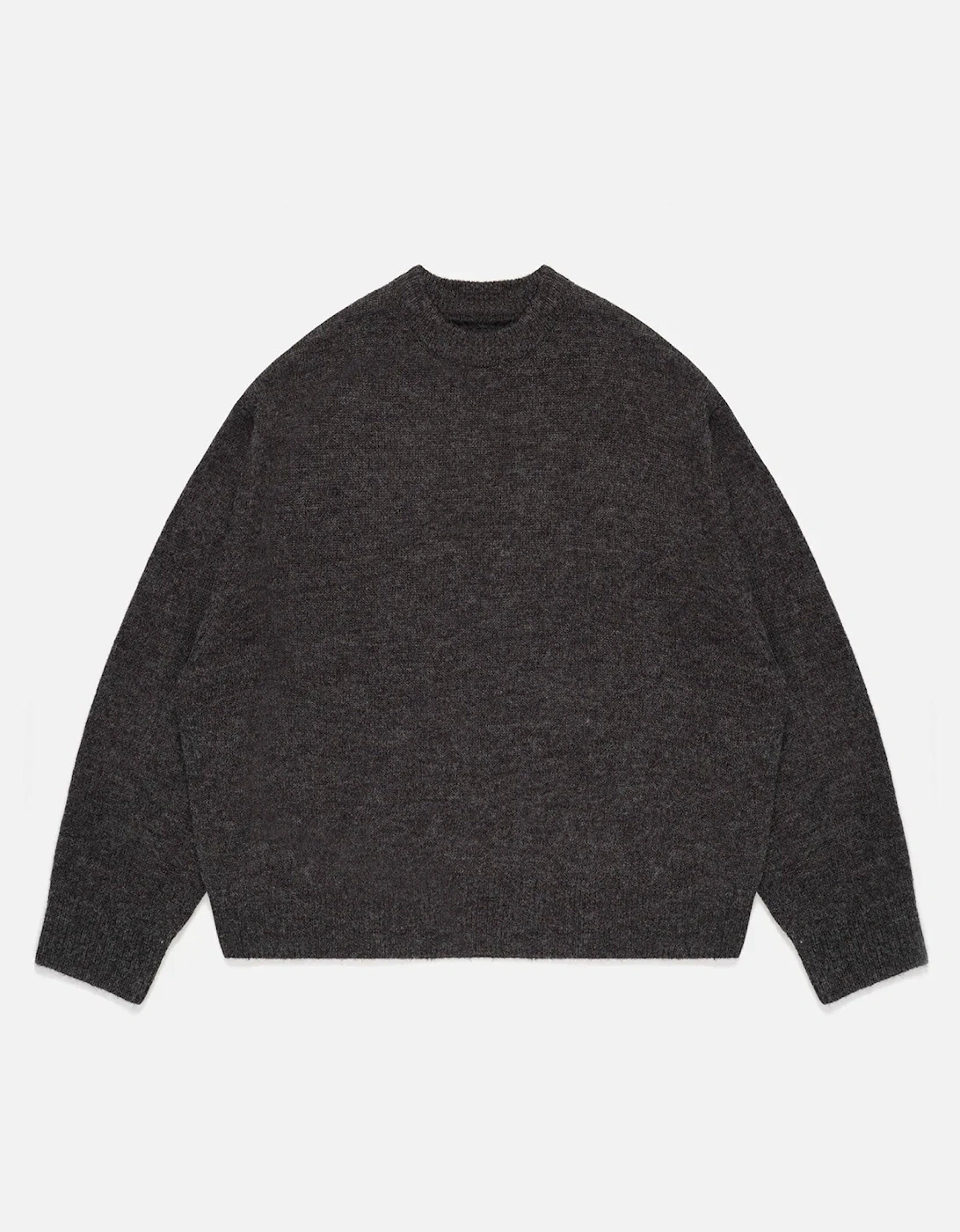 Oversized Fit Mohair Blend Knit Crew Jumper