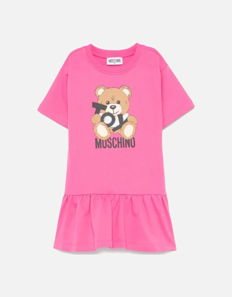 BRIGHT PINK BEAR DRESS HDV0GB