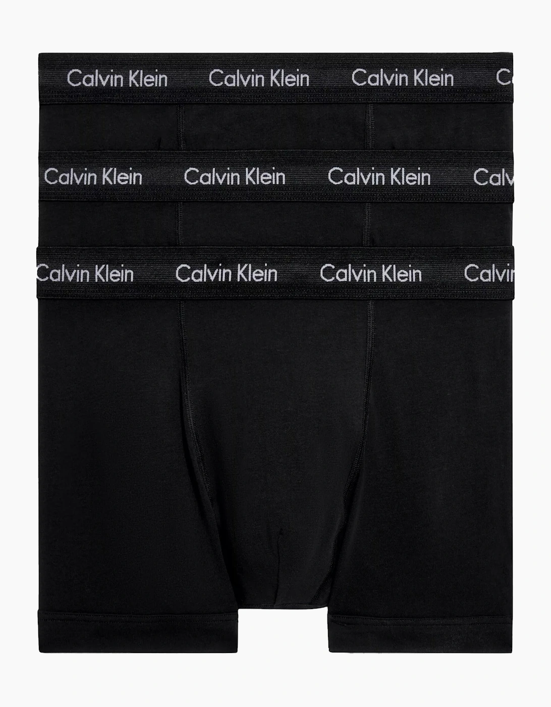 Calvin Klein Men's Black 3 Pack Cotton Stretch Trunks - : 37/36/32 Extra Large
