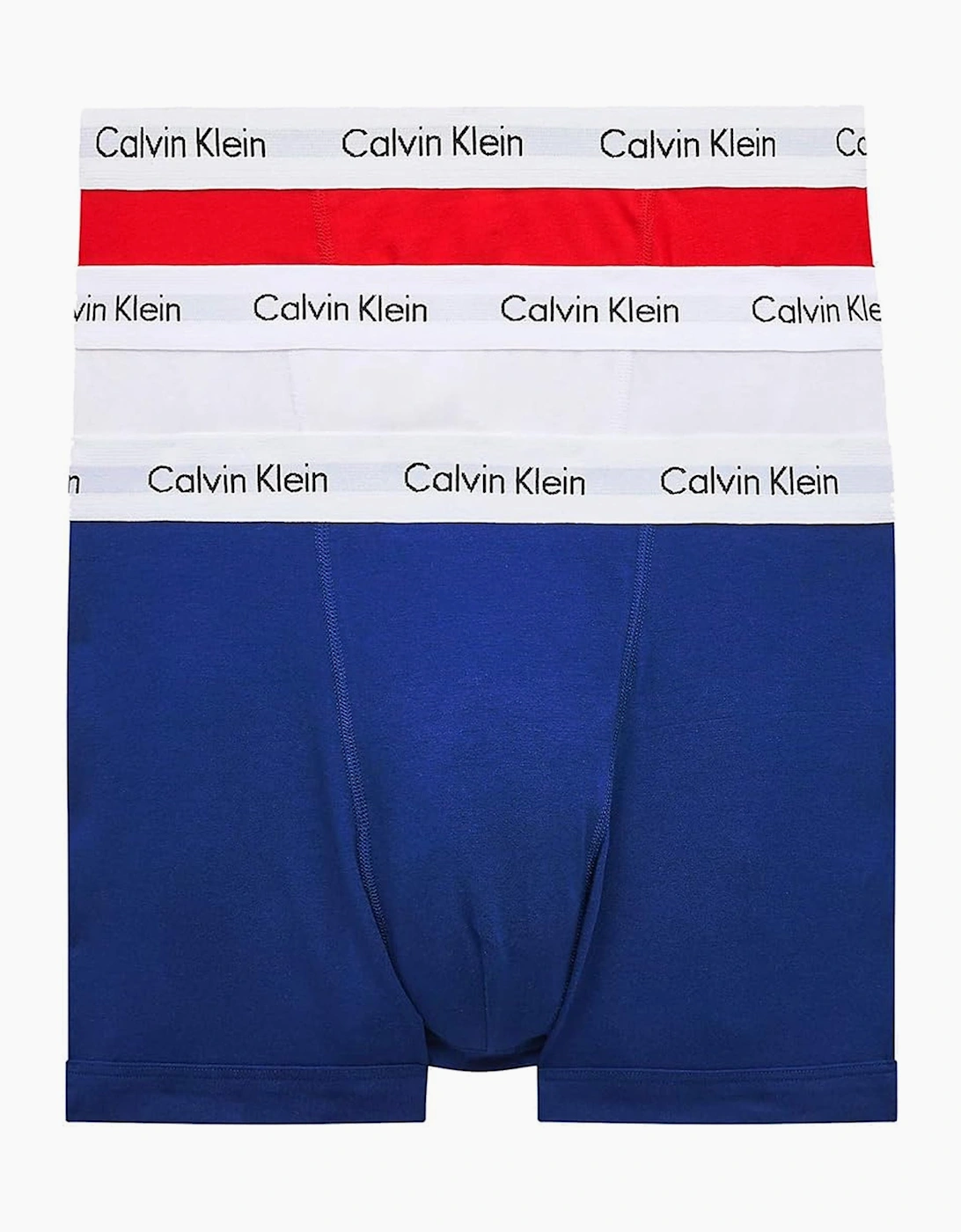 Calvin Klein Men's Multi 3 Pack Cotton Stretch Trunks  32/33/32 Medium