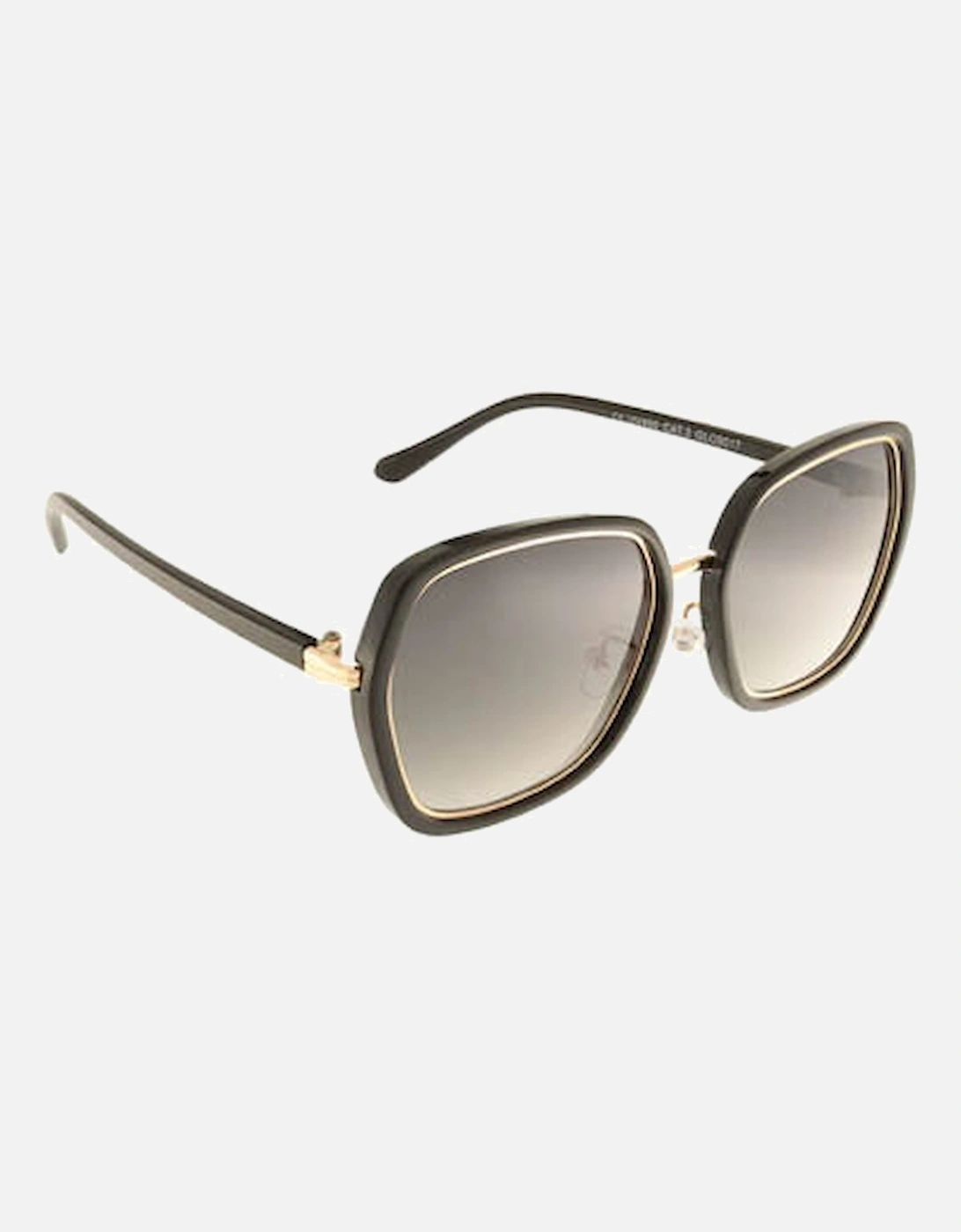 GLORIA BLACK - Square sunglasses for women in black