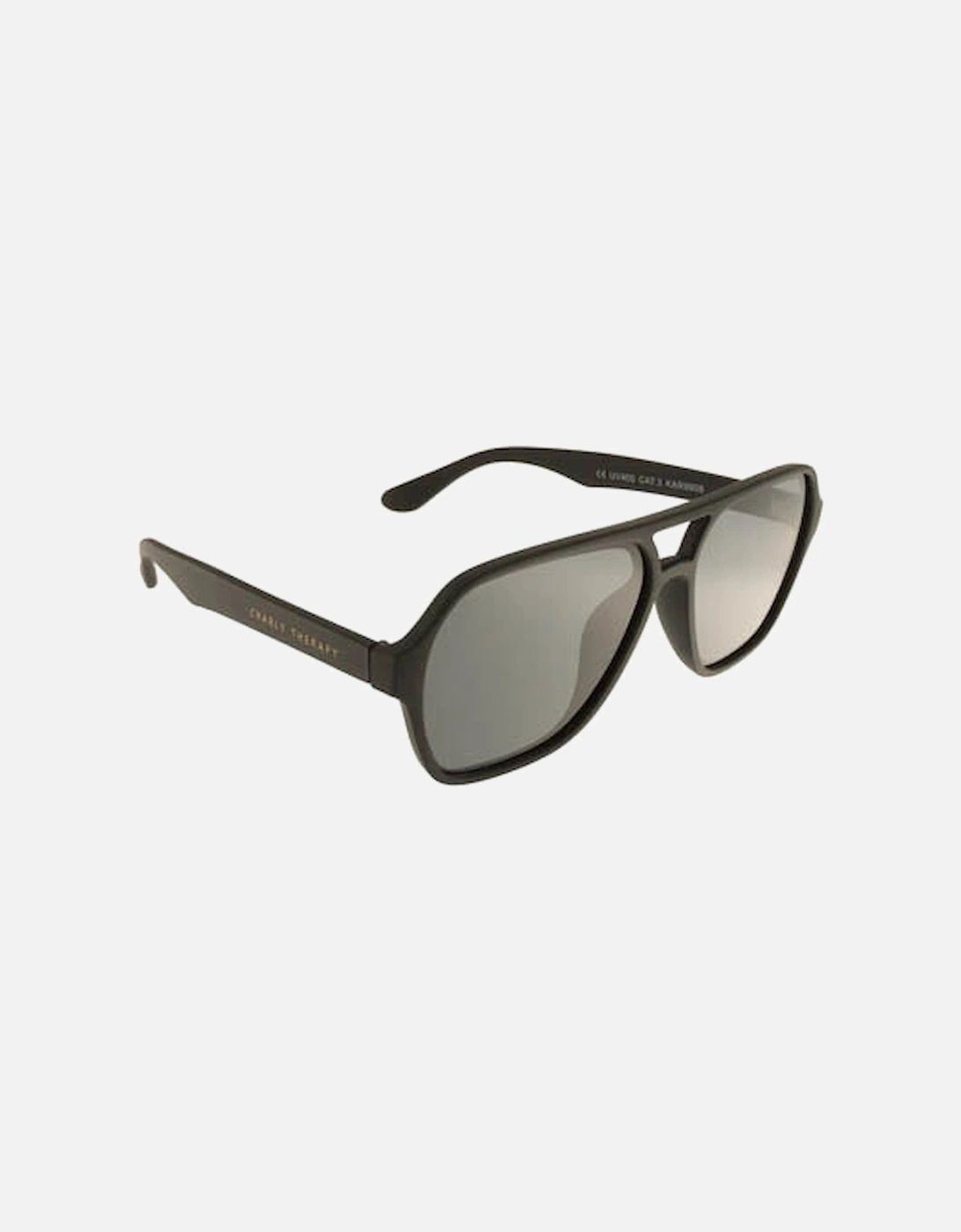 KARL BLACK Fashion double bridge sunglasses in black