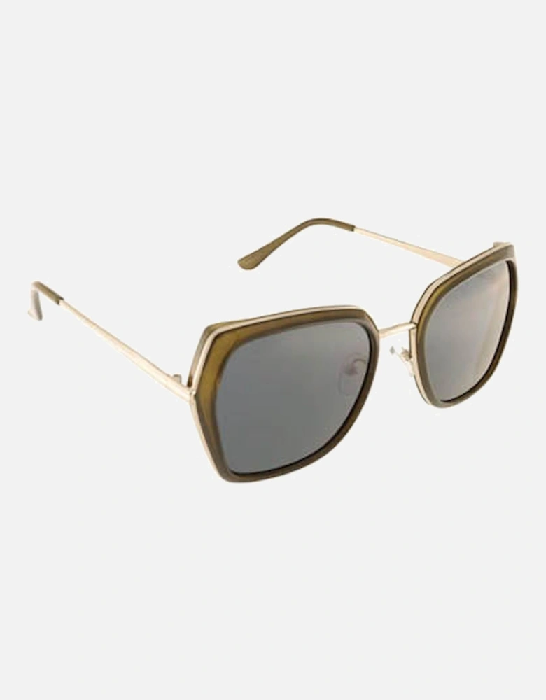 OLIVIA GREEN Retro trendy sunglasses in green