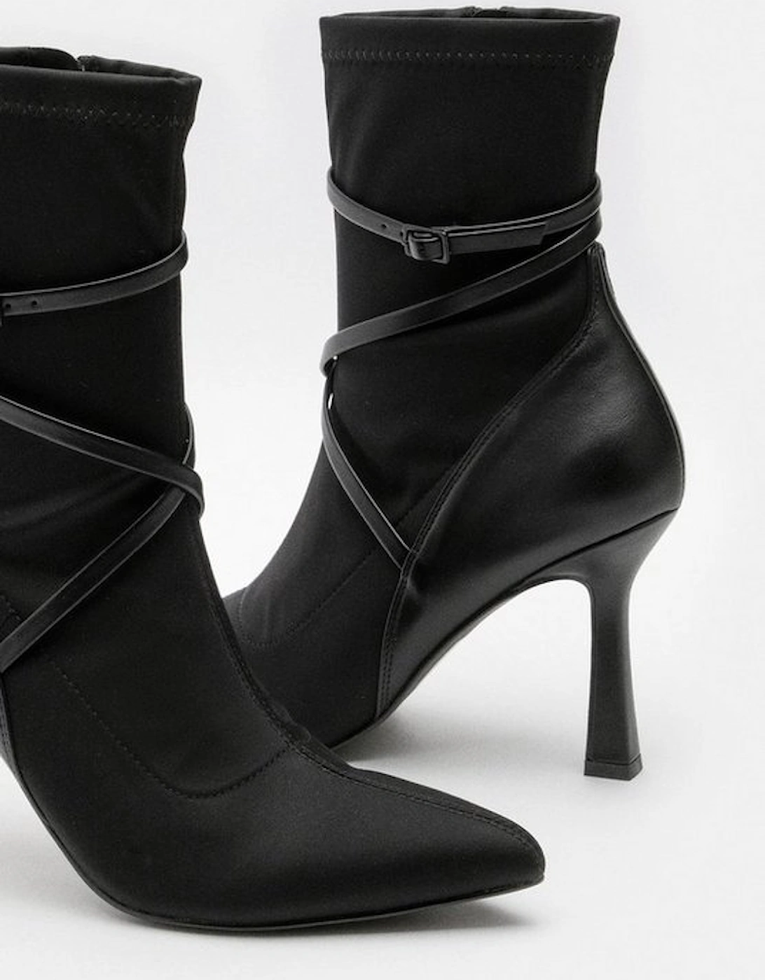 Neoprene Buckle Detail Sock Boot