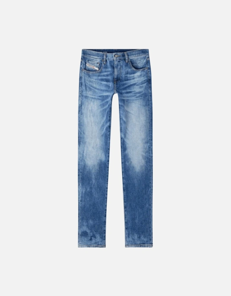 2019 D-STRUKT Slim Fit Mid Wash Blue Jeans