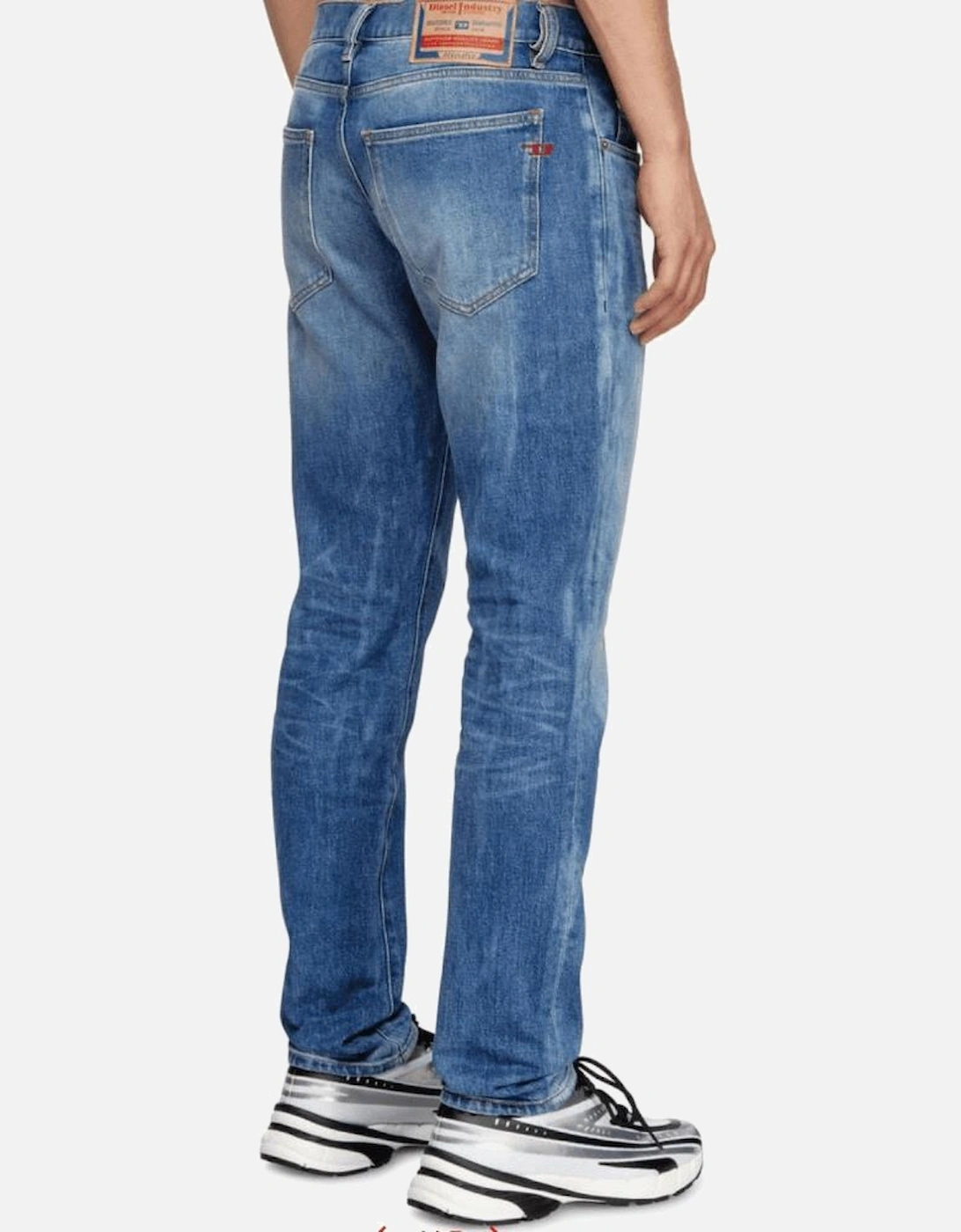 2019 D-STRUKT Slim Fit Mid Wash Blue Jeans