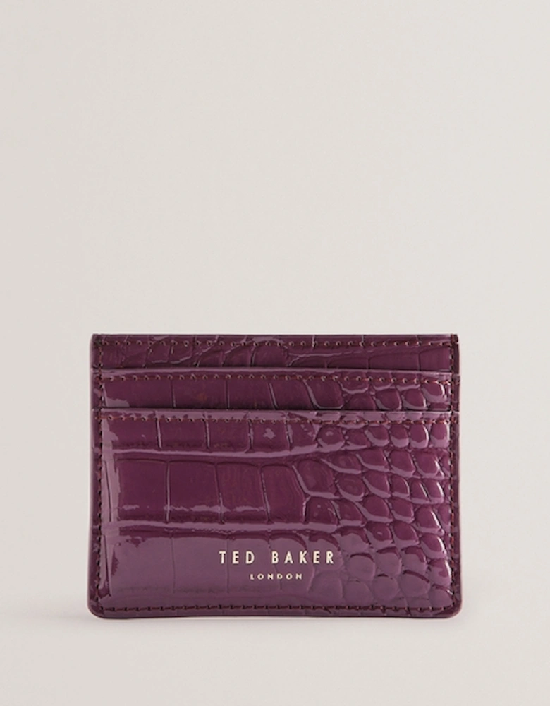 Coly Croc-Effect Leather Cardholder