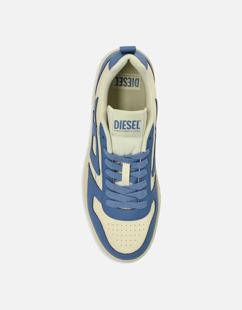 UKIYO Cream/Blue Leather Sneaker Trainers