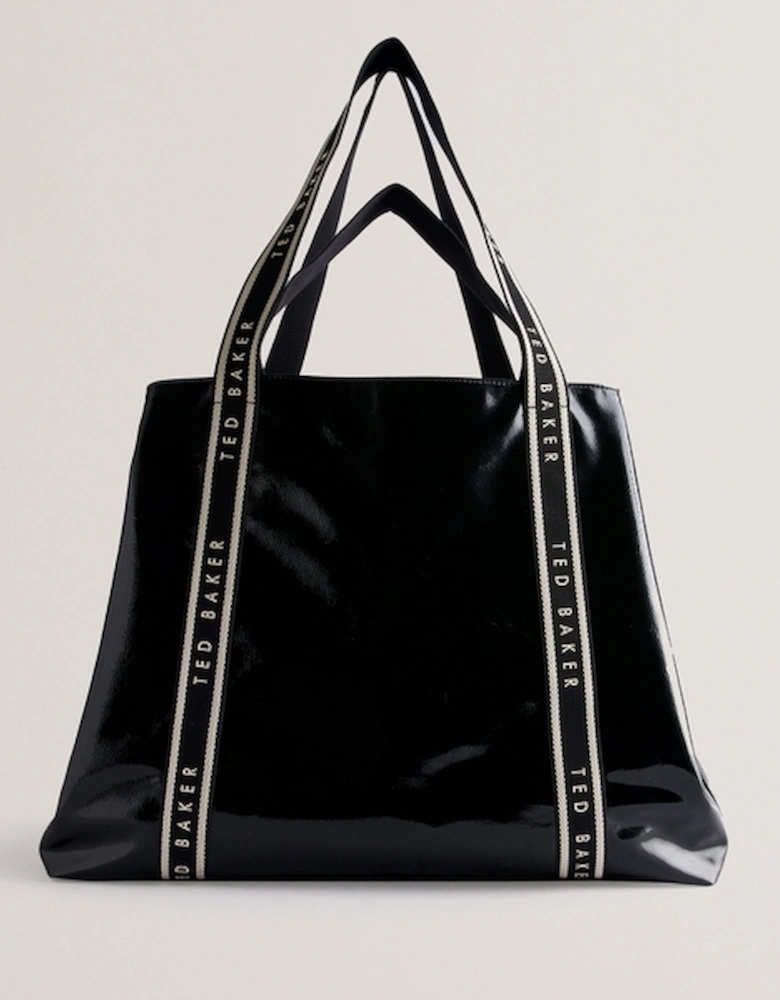 Jijee Oversized Crinkle Faux Shopper Bag