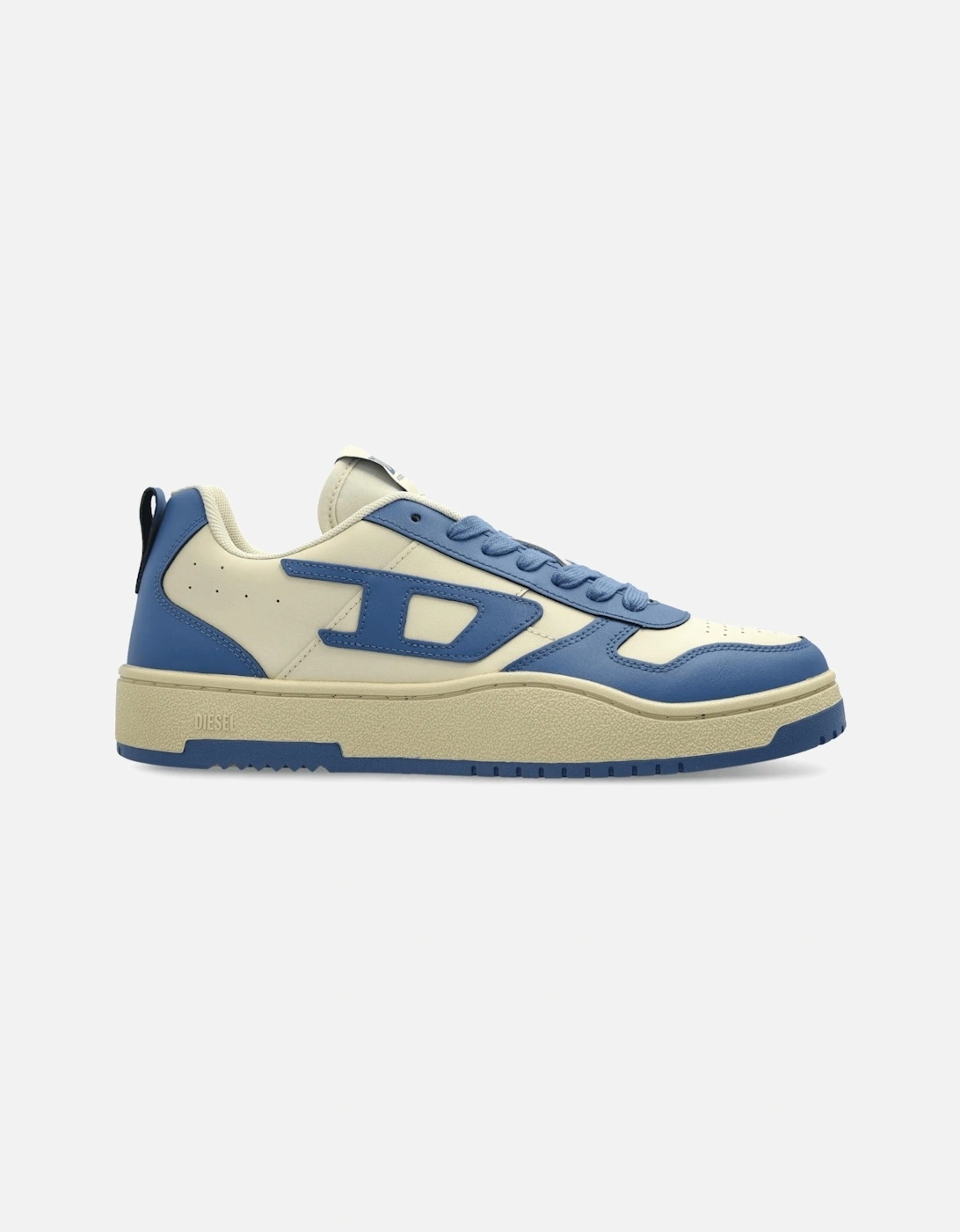 UKIYO Cream/Blue Leather Sneaker Trainers, 4 of 3