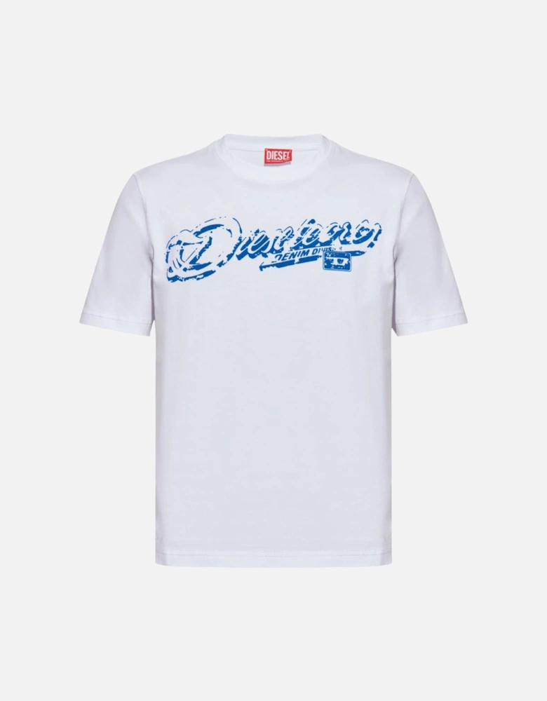 T-Adjust-R7 Graphic Logo White T-Shirt