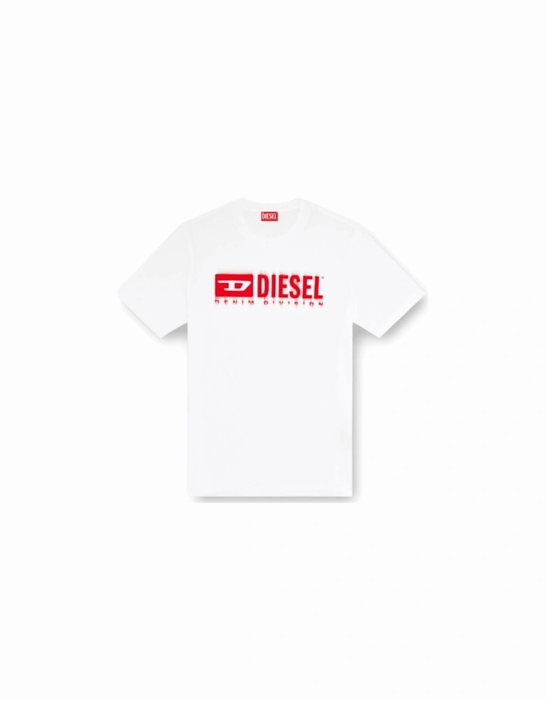 Graphic Spray Logo White/Red T-Shirt