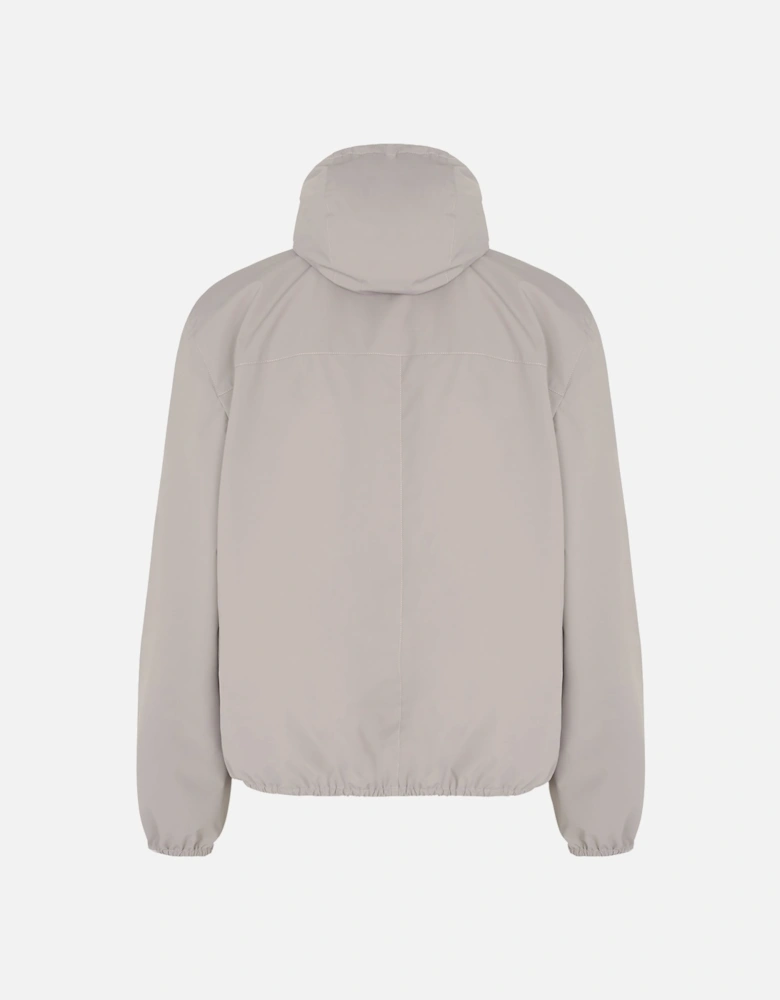 Water Resistant Hooded Jacket Light Grey