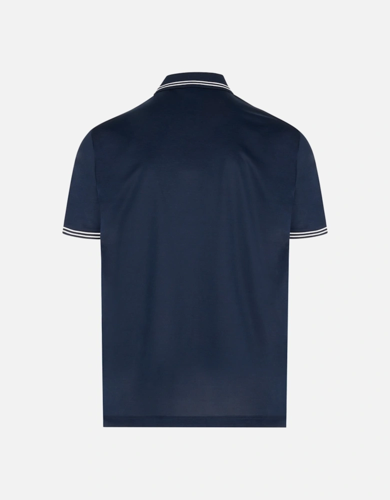 Mercerised Polo Navy