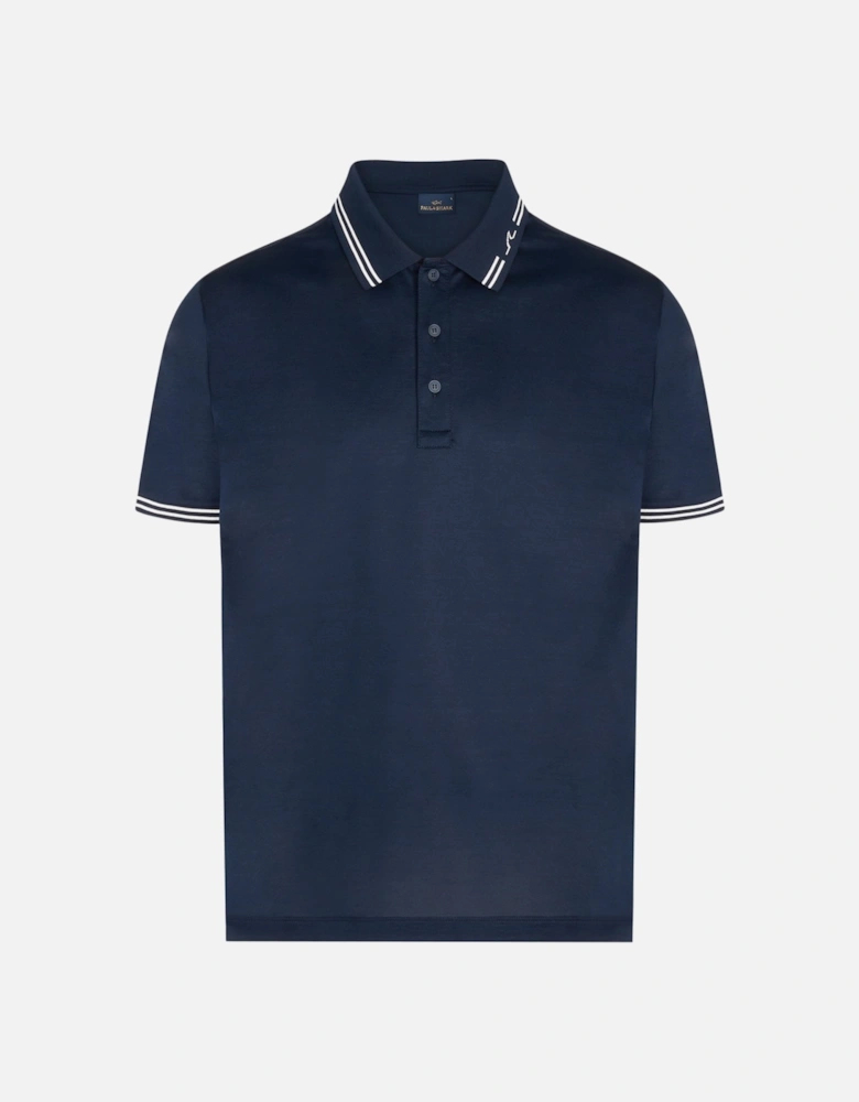 Mercerised Polo Navy