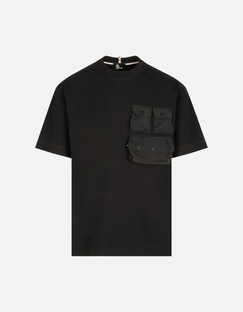 Pocket Cotton T-Shirt Black