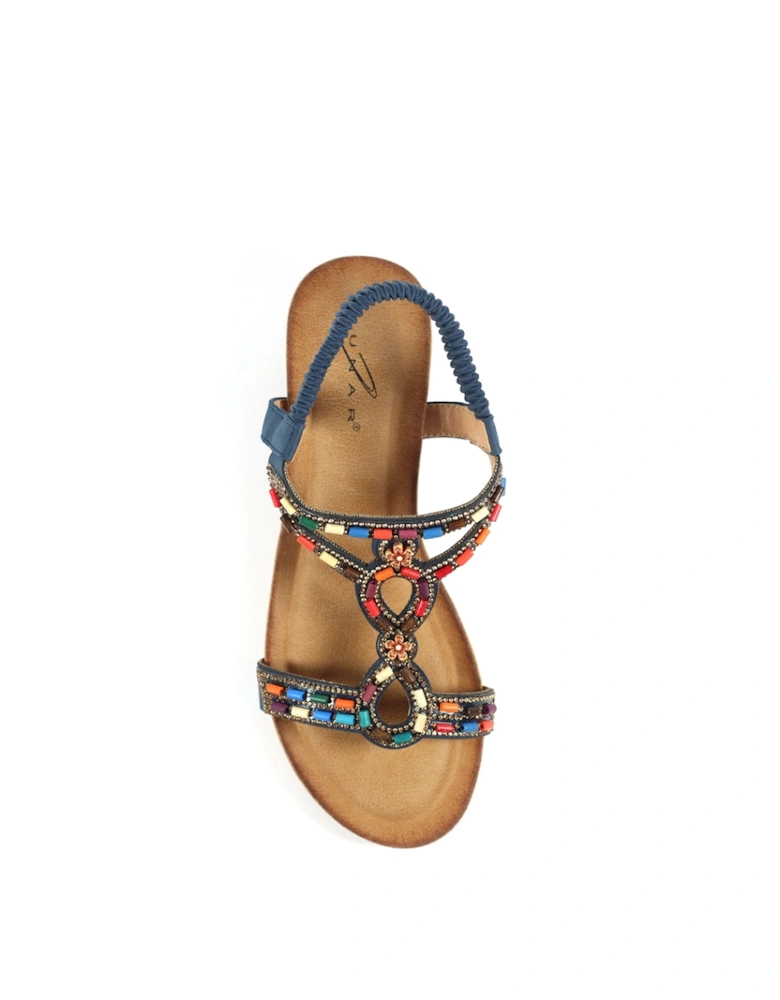 Women's Epsom Wedge Sandal Navy