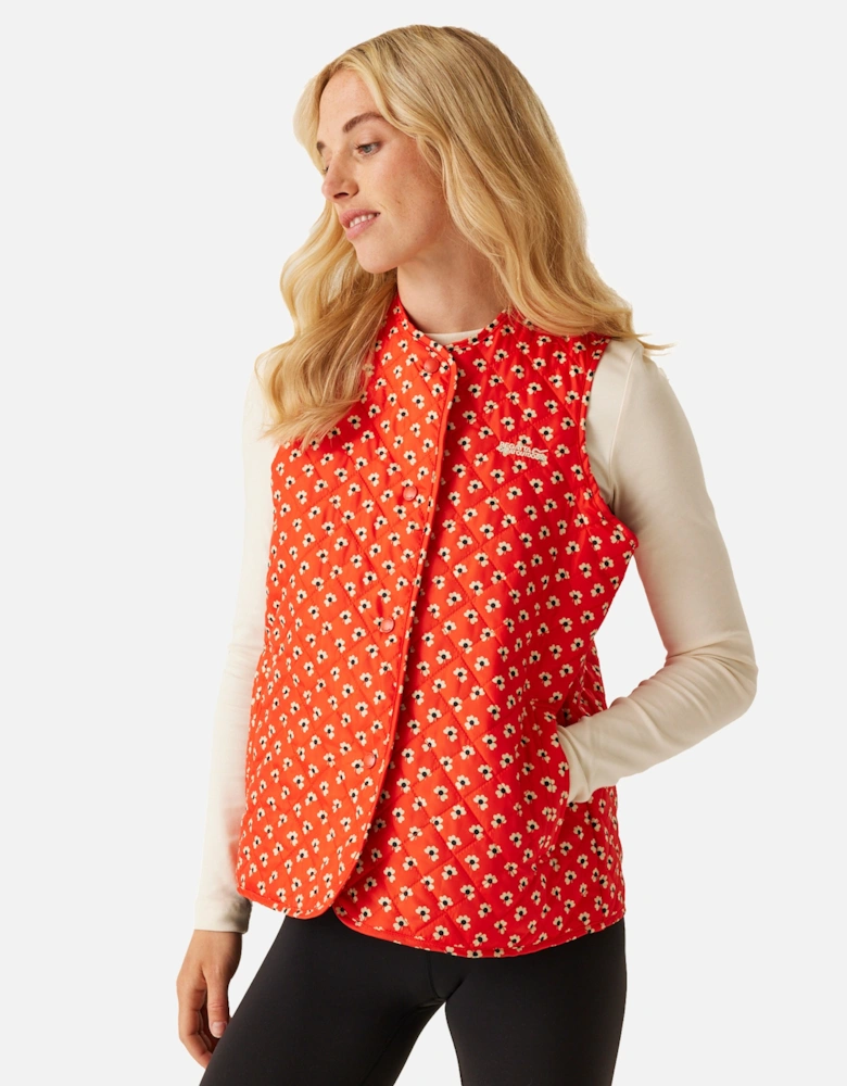 Womens/Ladies Orla Kiely Clover Quilted Gilet