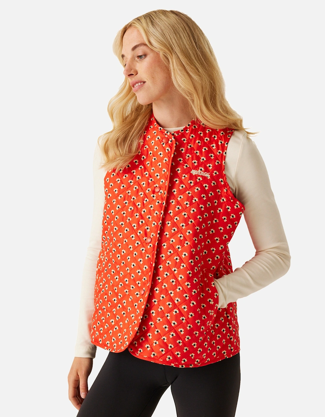 Womens/Ladies Orla Kiely Clover Quilted Gilet