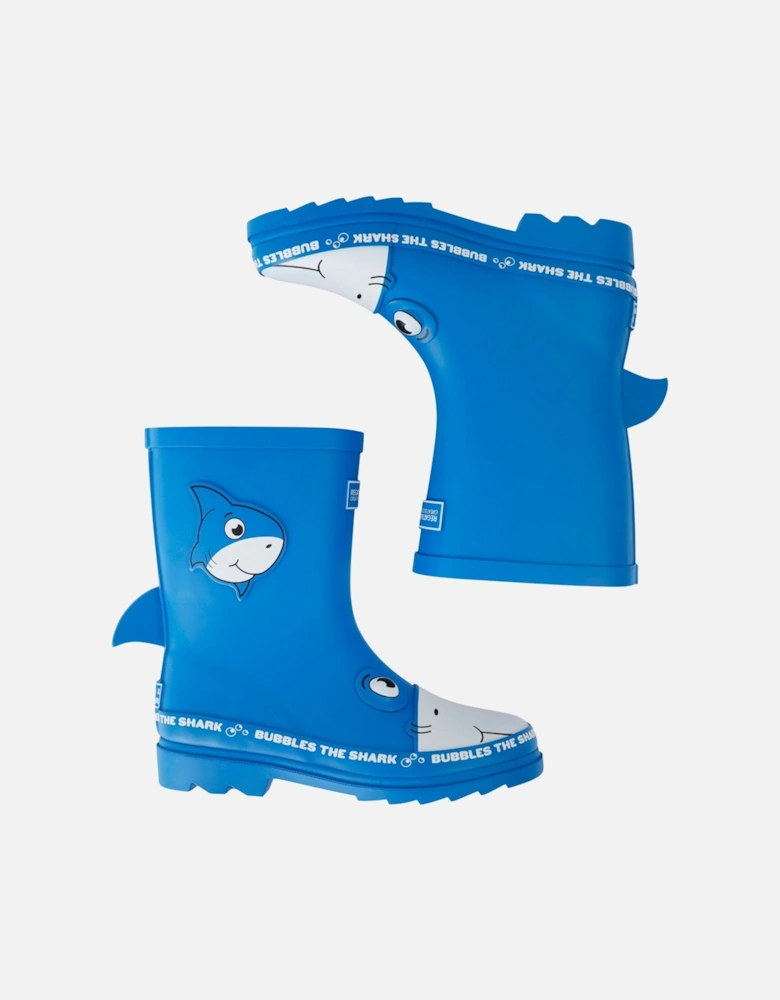 Childrens/Kids Mudplay II Bubbles The Shark Wellington Boots