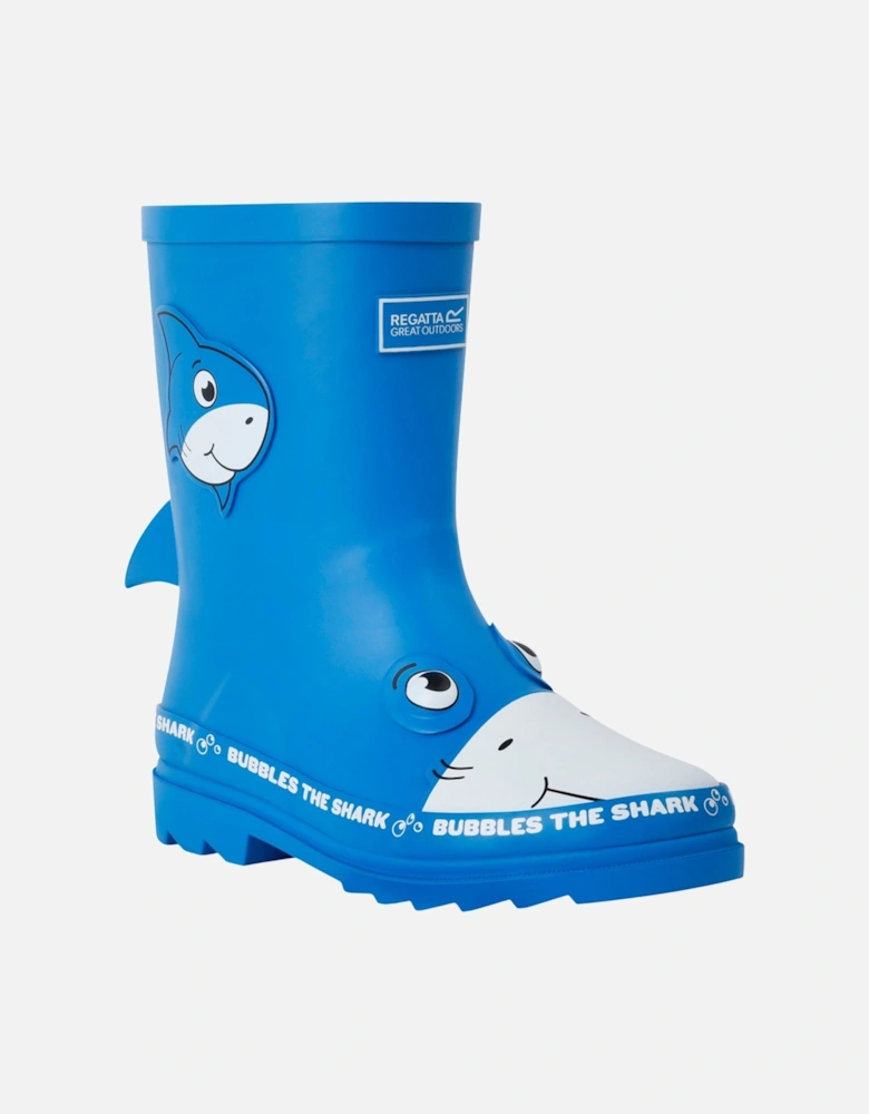 Childrens/Kids Mudplay II Bubbles The Shark Wellington Boots