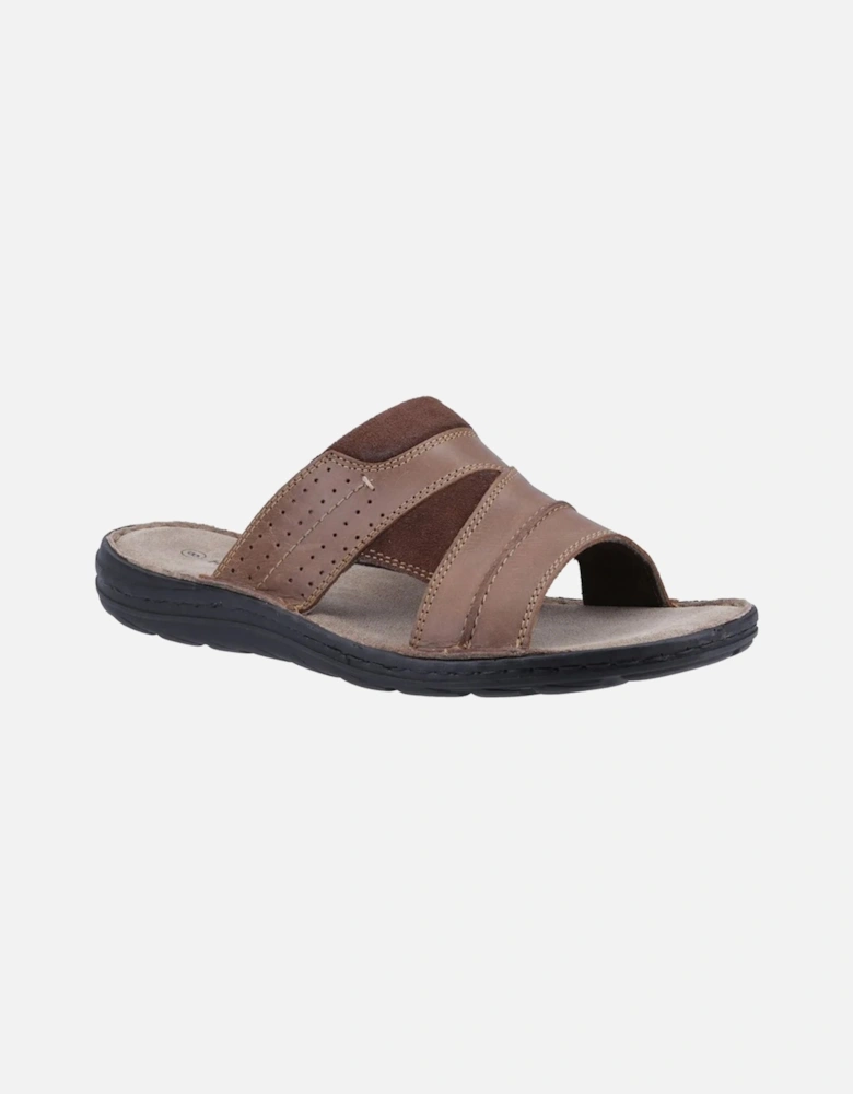 Mens Archer Leather Mule Sandals