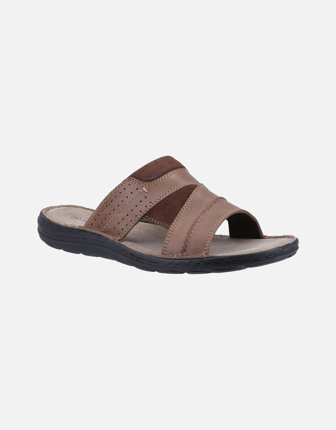 Mens Archer Leather Mule Sandals, 6 of 5