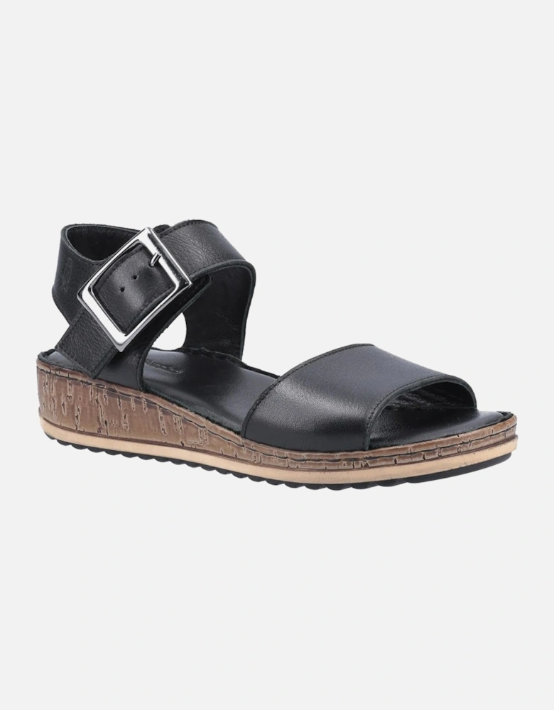 Womens/Ladies Ellie Leather Wide Sandals