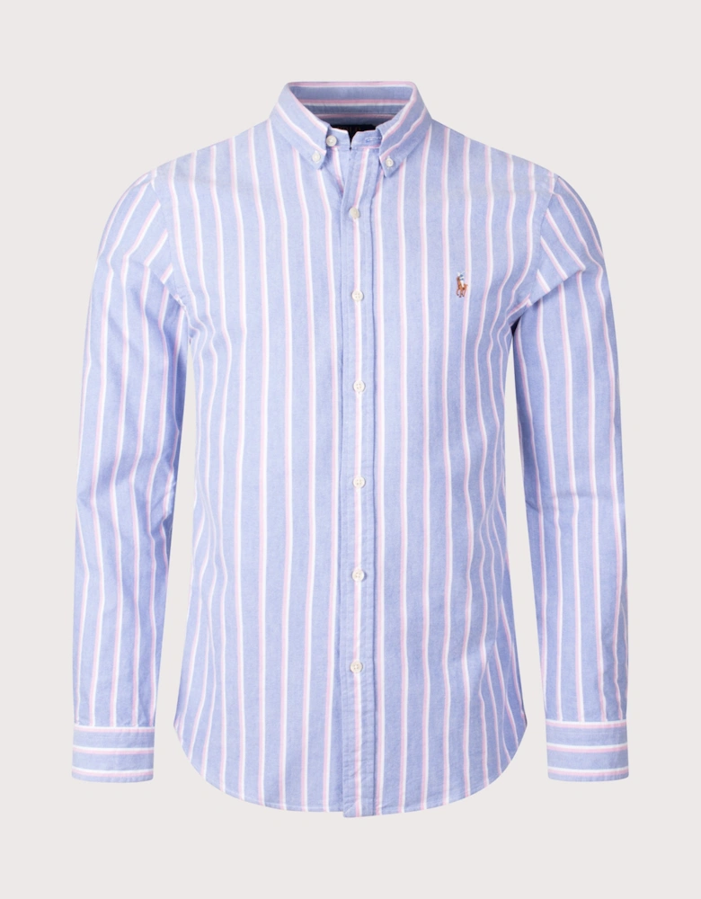 Slim Fit Striped Oxford Shirt