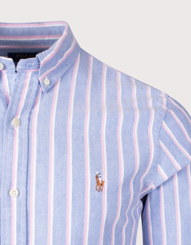 Slim Fit Striped Oxford Shirt