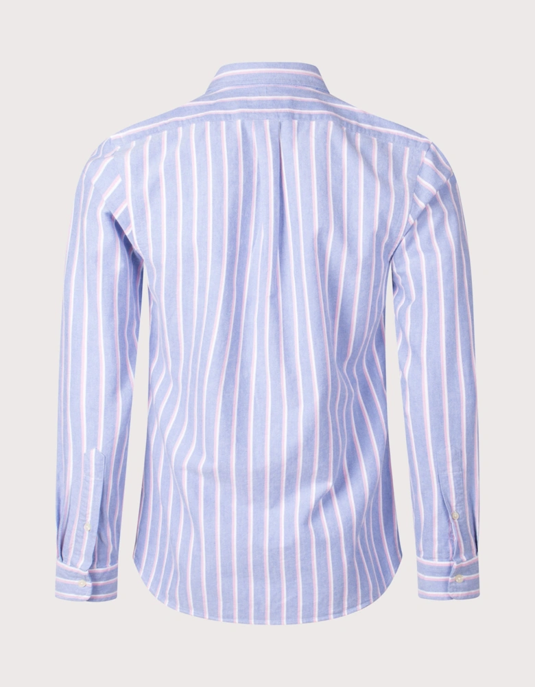 Slim Fit Striped Oxford Shirt