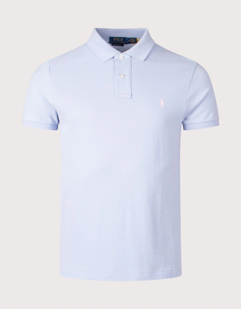 Custom Slim Fit Mesh Polo Shirt