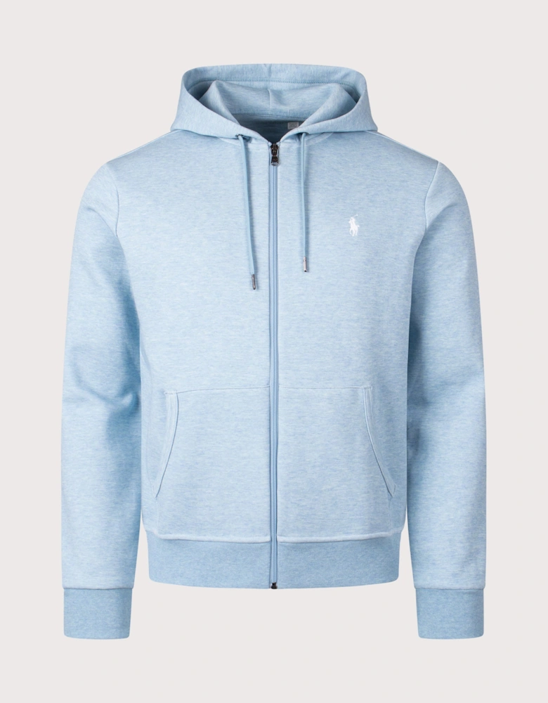 Zip Through Double Knit Hoodie