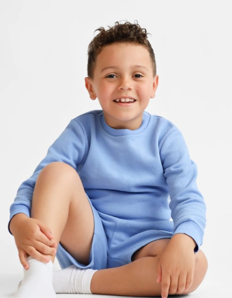 Boys Blue Jumper Short Set