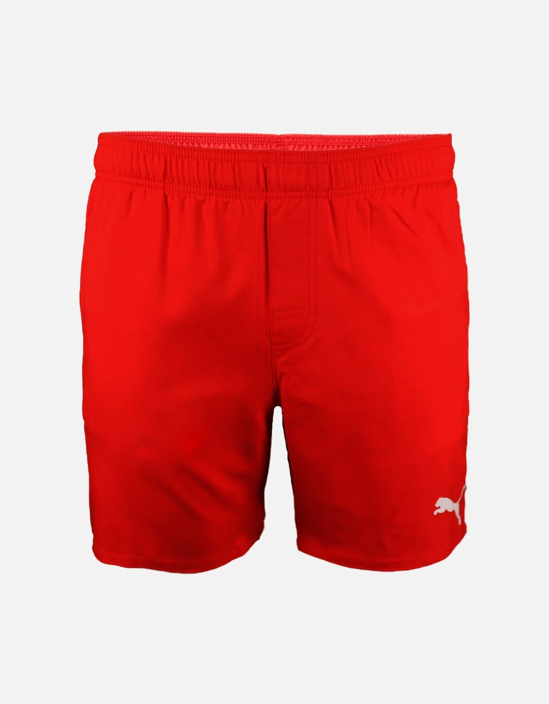Mid-Length Swim Shorts, Red, 3 of 2