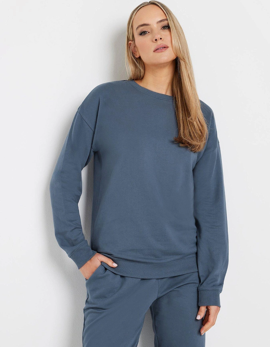 Crew Neck Sweatshirt - Blue, 2 of 1