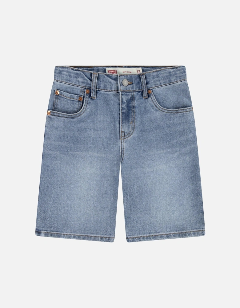 Boys New 511 Slim Fit Denim Short - Blue
