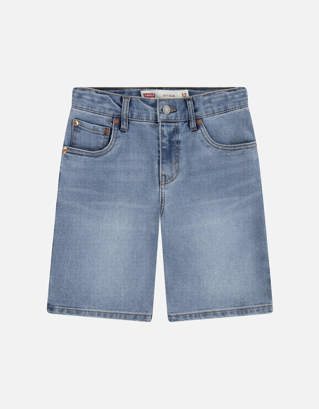 Boys New 511 Slim Fit Denim Short - Blue, 2 of 1