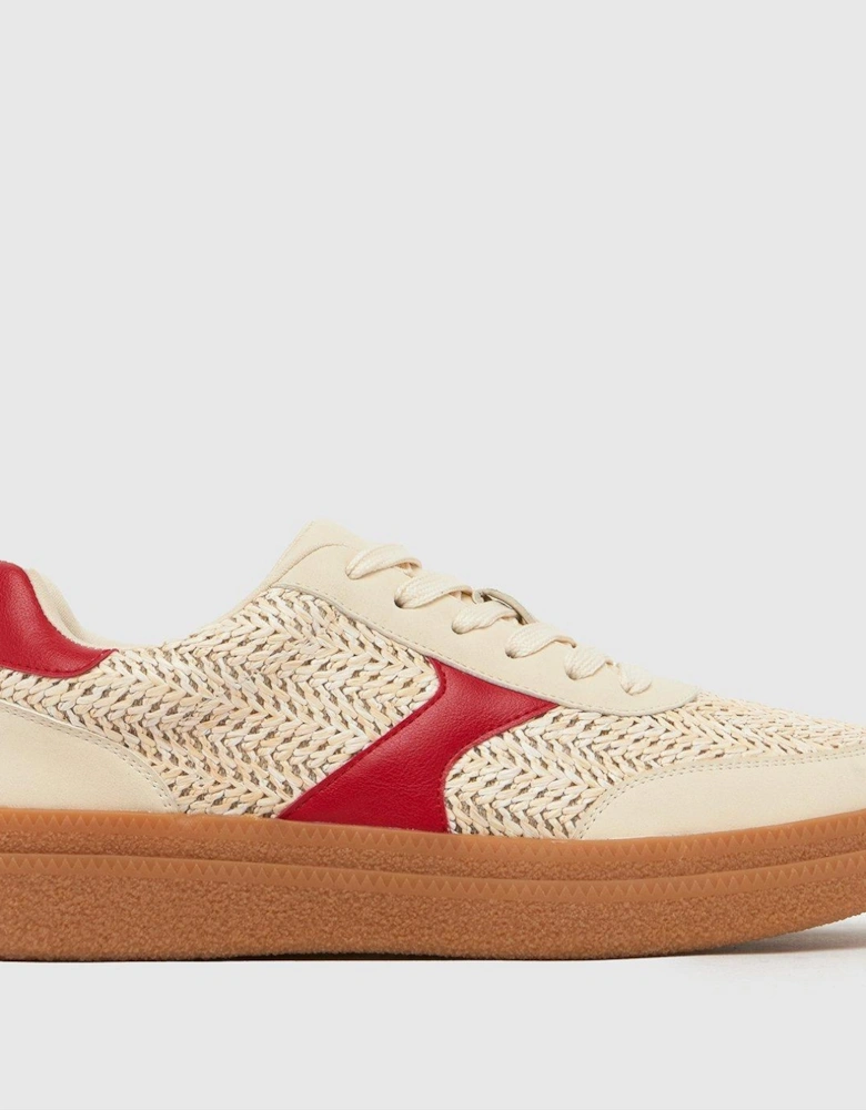 Malani Gum Sole Trainers - Red