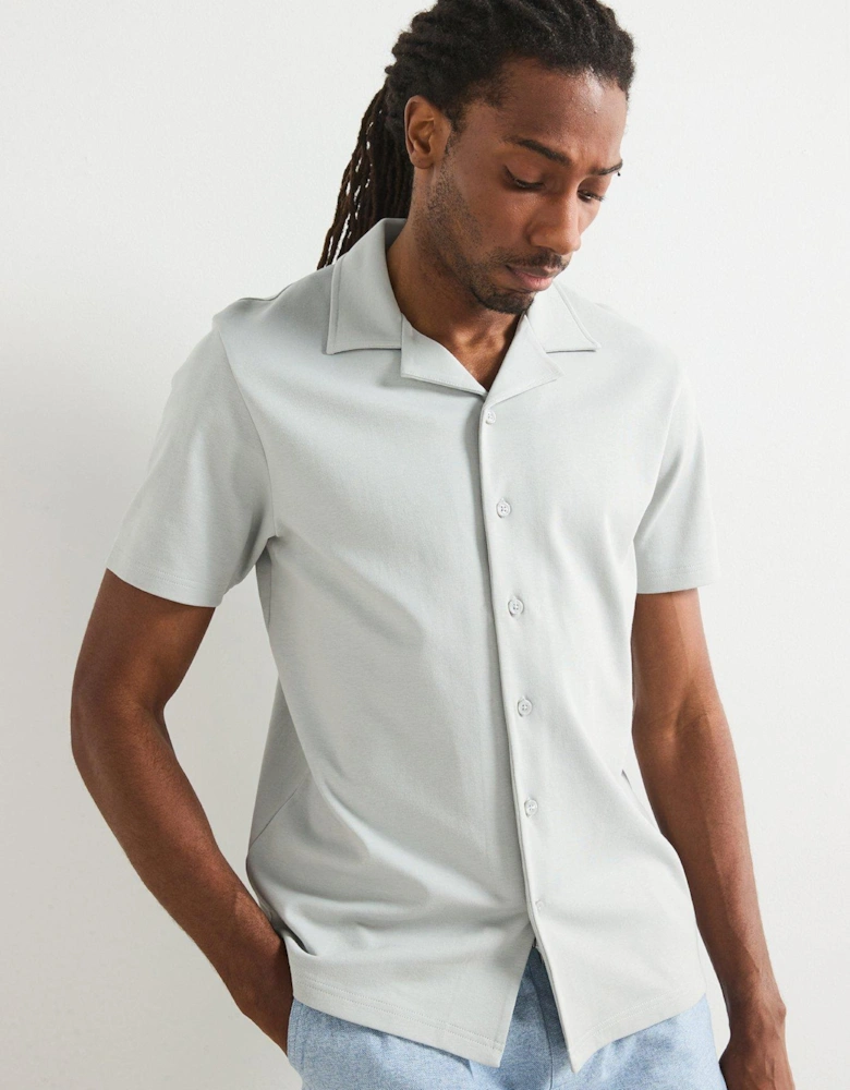 Interlock Jersey Shirt - Light Grey