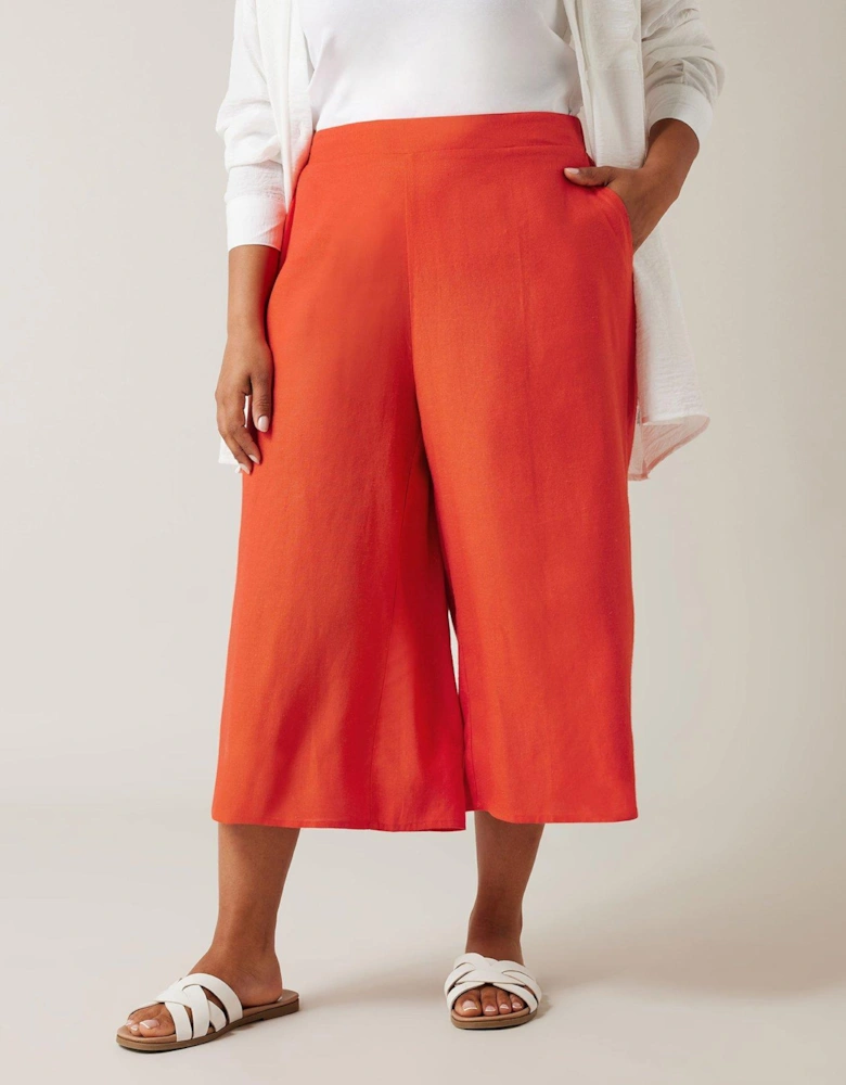 Linen Blend Culotte