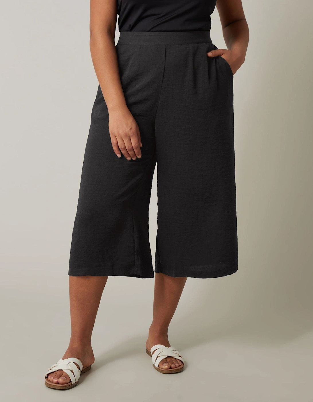 Air Flow Culotte Trouser Black, 2 of 1