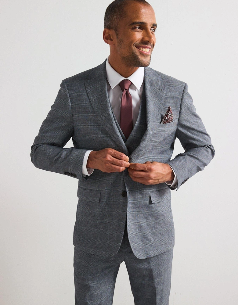 Anthony Tailored Fit Suit Jacket - Grey
