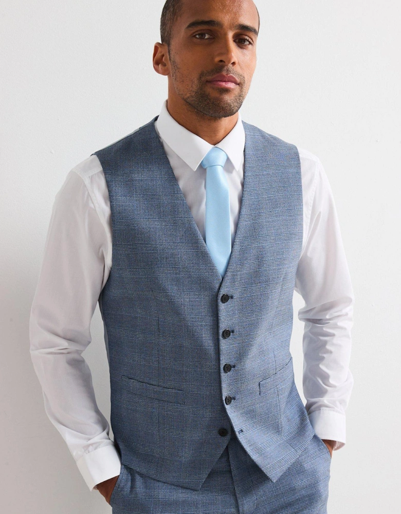 Anthony Standard Fit Waistcoat - Blue